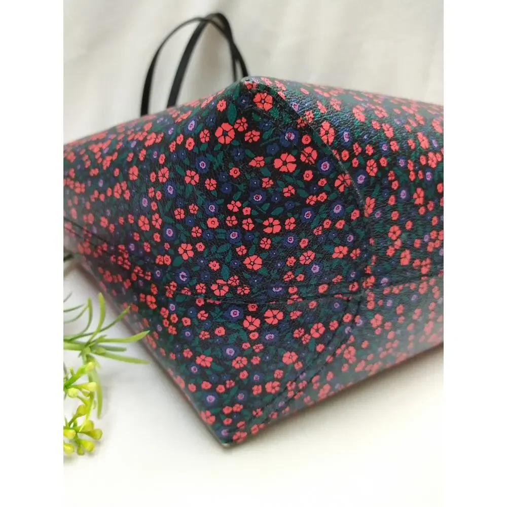 Coach City Tote Reversible Multicolor Floral Tote Bag With Wallet